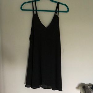 Black summer slip dress